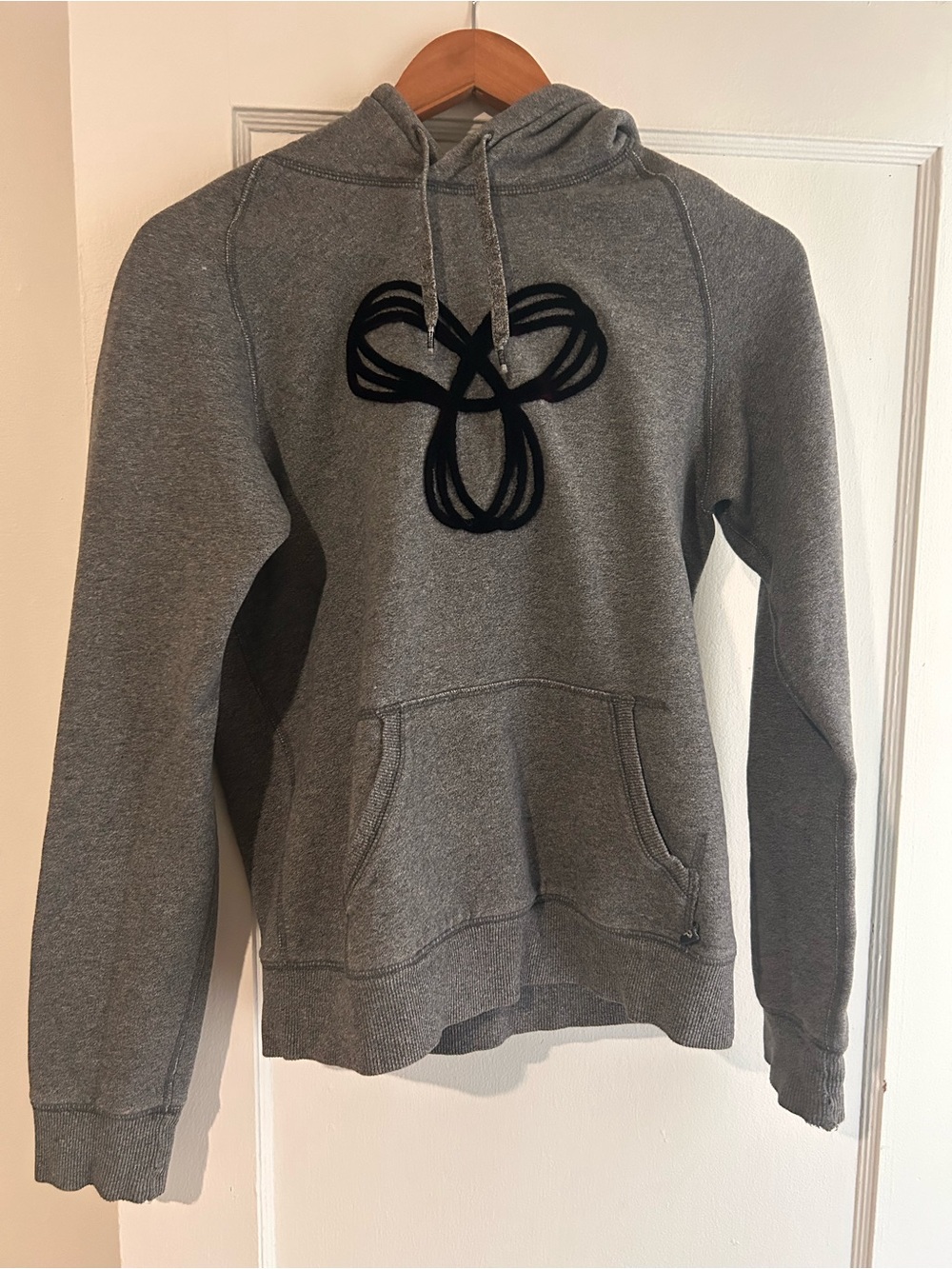 TNA Gray Hoodie with Black Logo